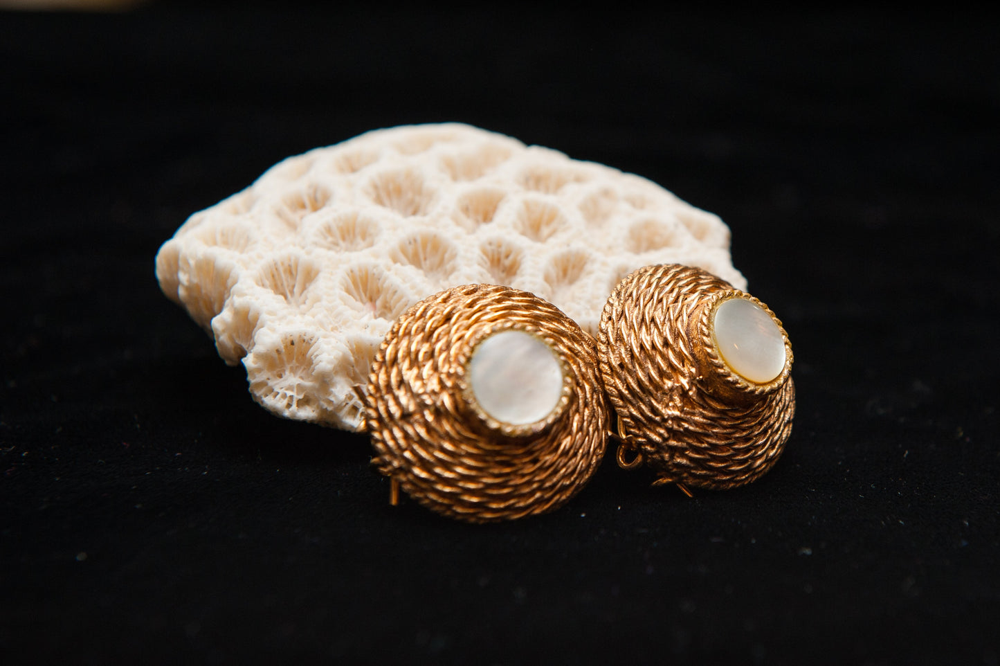 Pearl Crest Earrings-Kundan