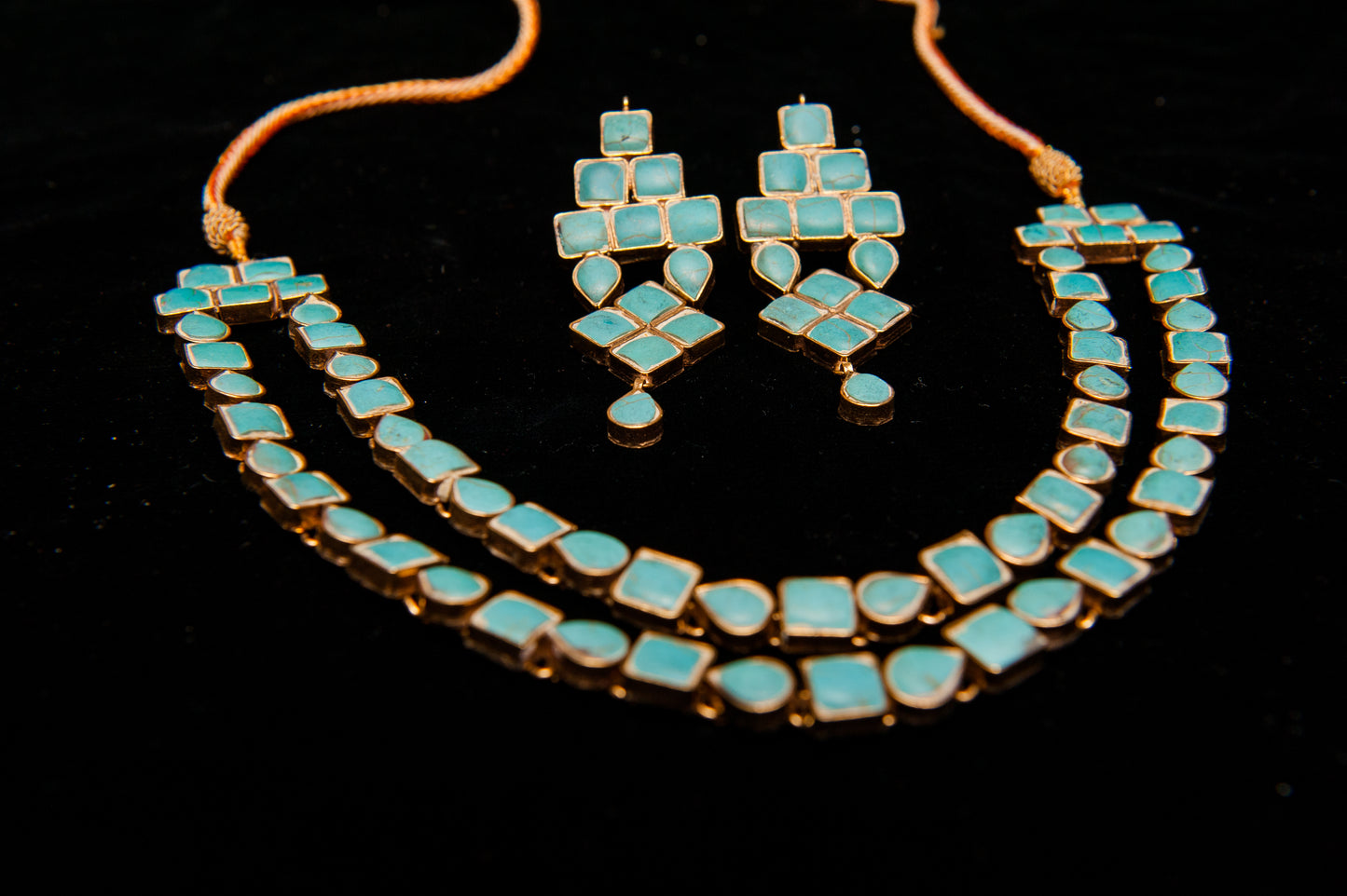 Azure Geometry Set-Kundan