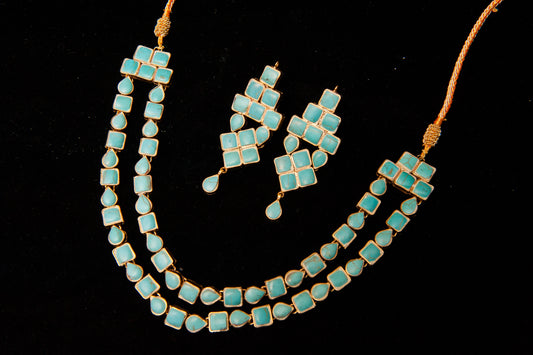 Azure Geometry Set-Kundan