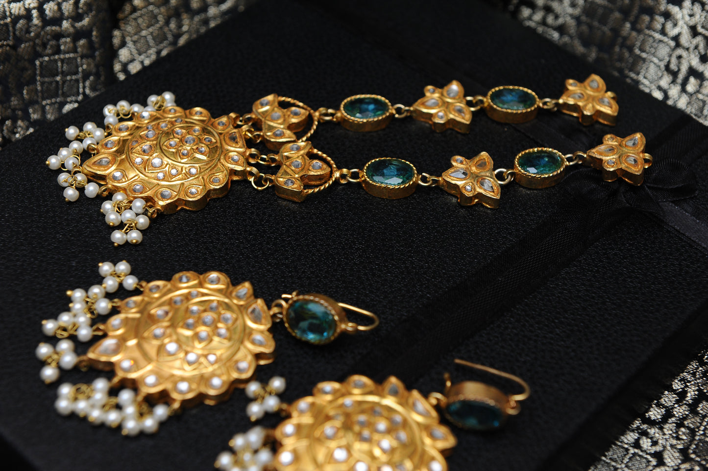 Pearl Garden Set-Kundan