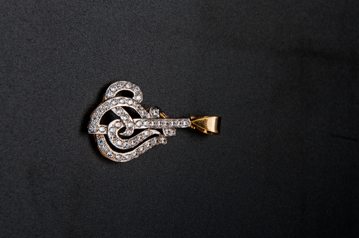 Golden Swirl Pendant-925 Sterling Silver with Gold Plated