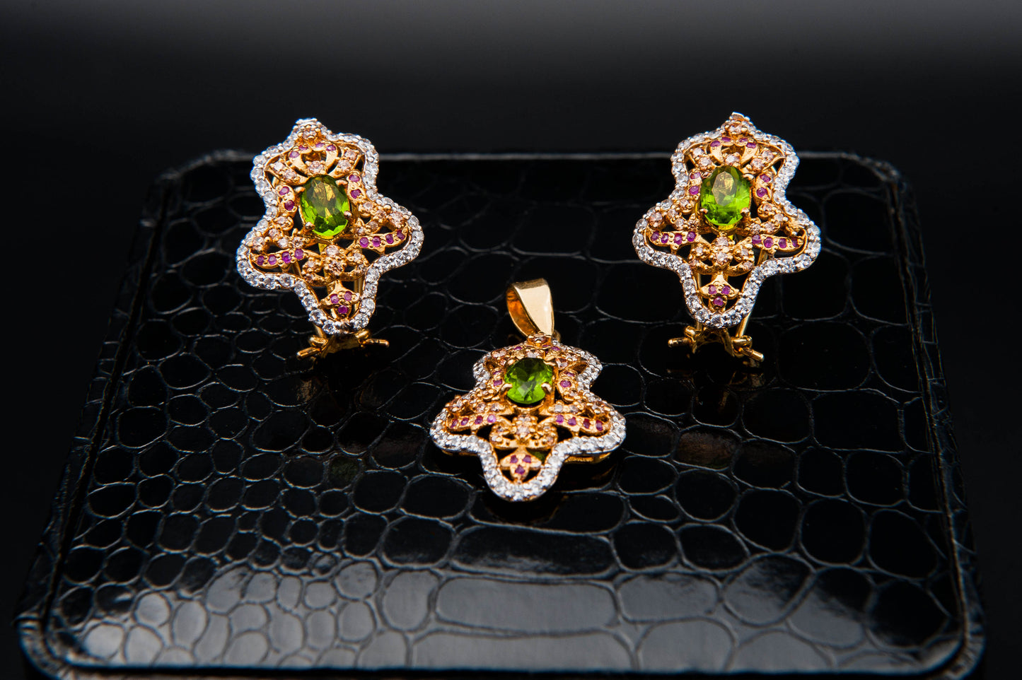 Royal Garden Set-925 Sterling Silver with 24K Gold Plating