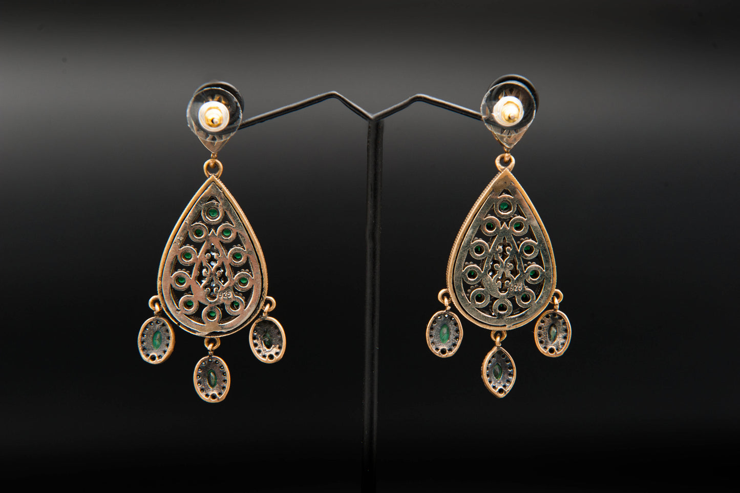 Verdant Echoes-925 Sterling Silver with 24K Gold Plating