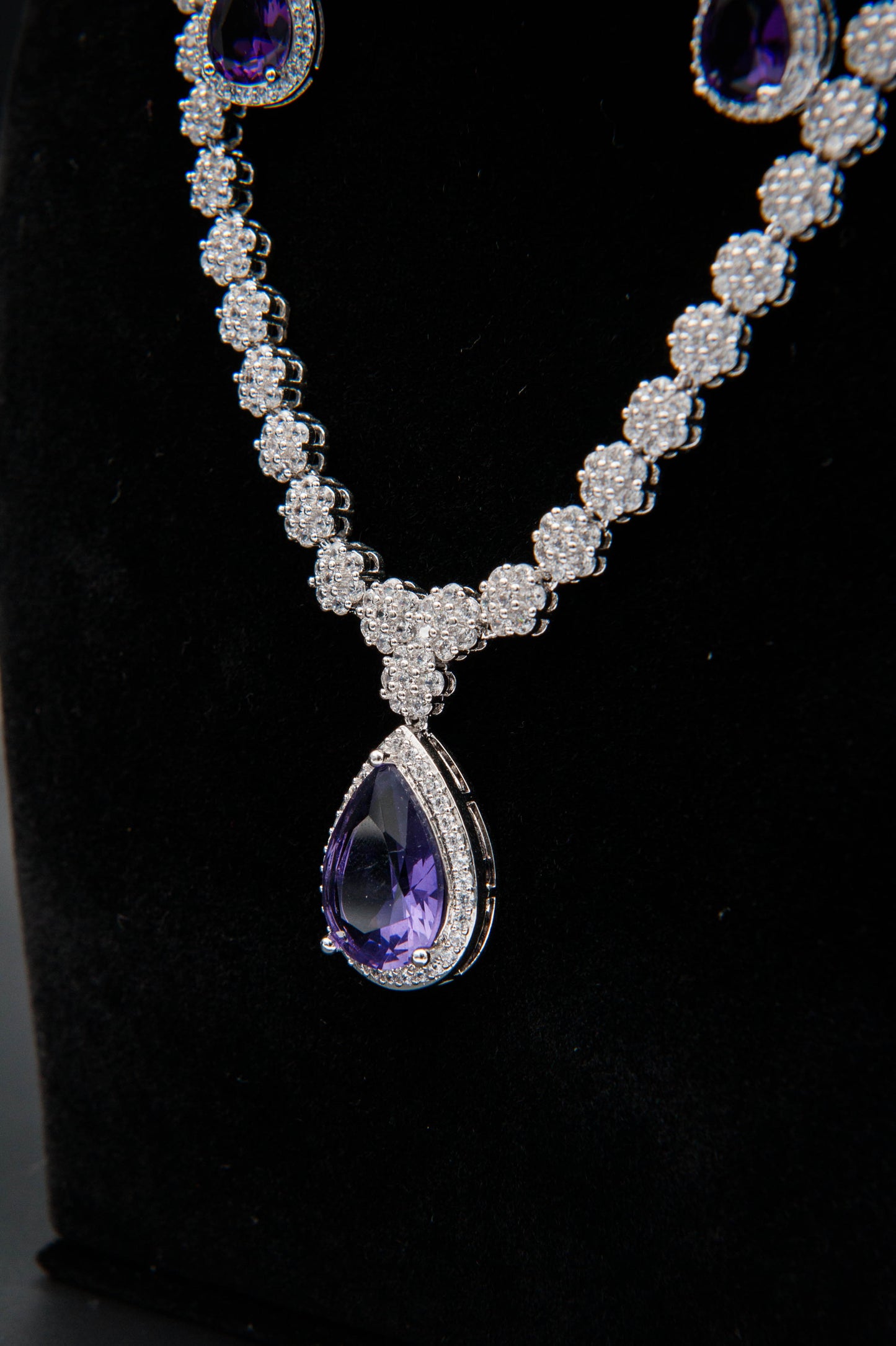 Amethyst Eclipse-1K Silver Set