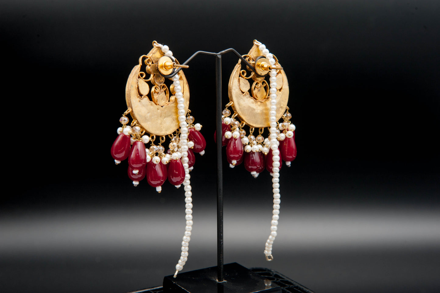 Regal Crimson Heirloom-Kundan Set