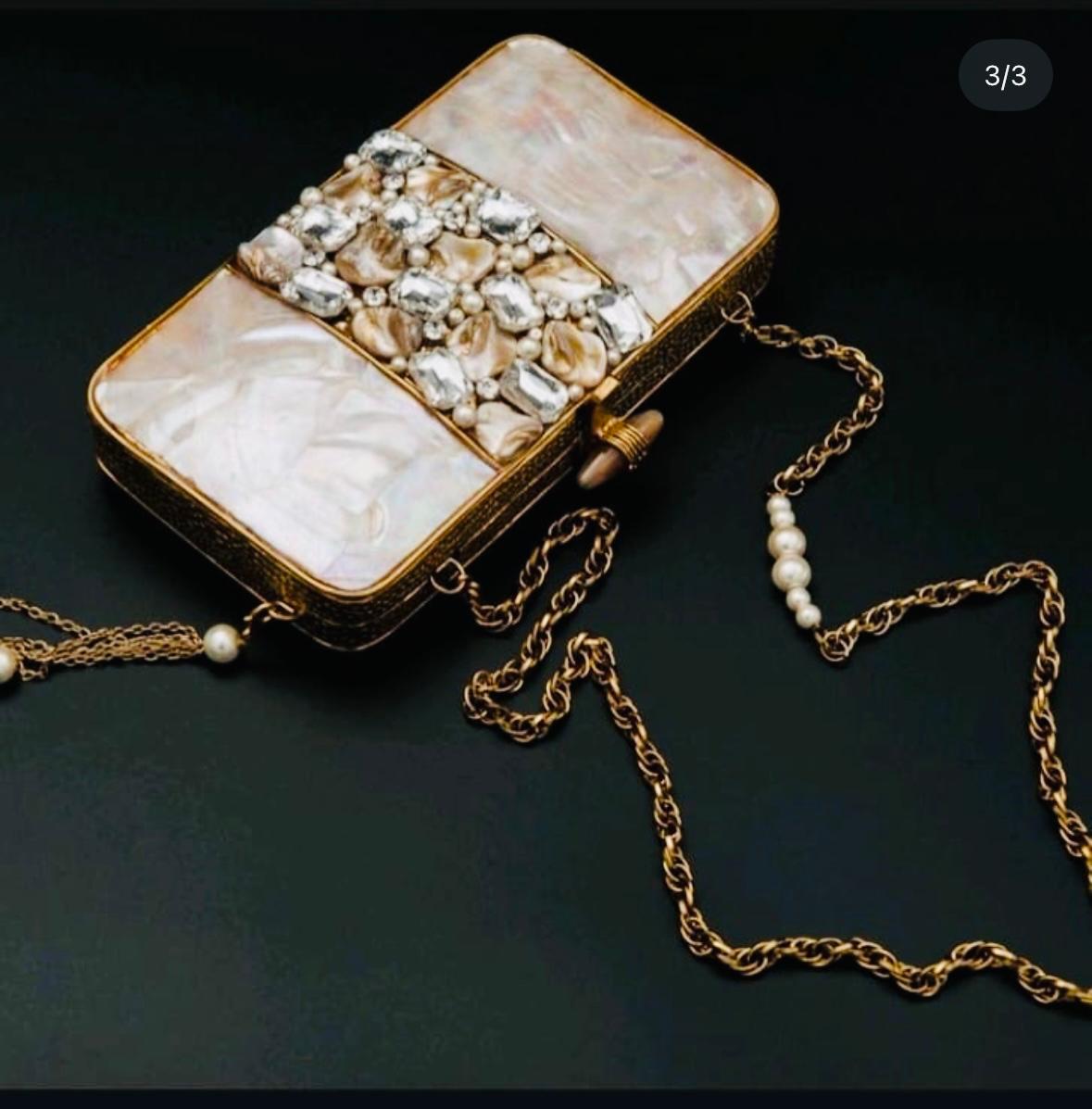 Handmade Designer Clutch with Pearls