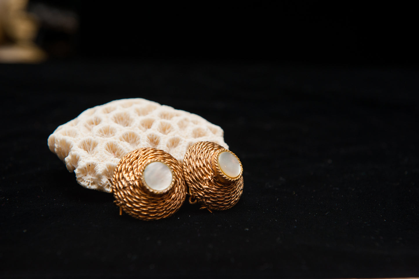 Pearl Crest Earrings-Kundan