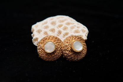 Pearl Crest Earrings-Kundan