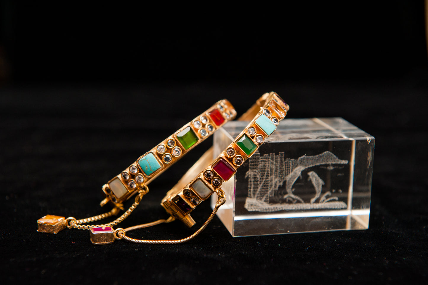 Festival Mosaic-Kundan Bangle