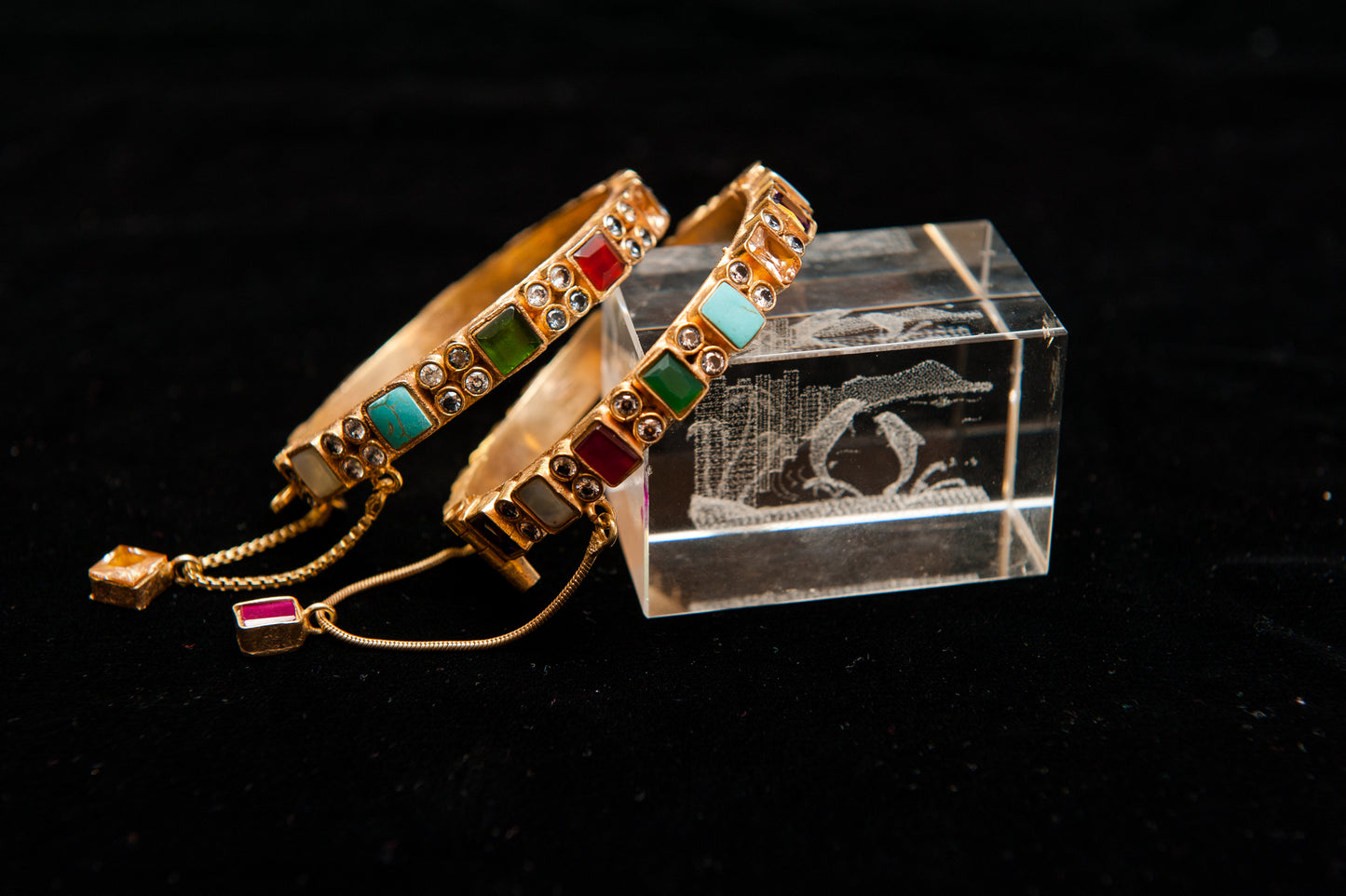 Festival Mosaic-Kundan Bangle