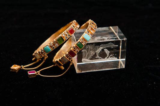 Festival Mosaic-Kundan Bangle