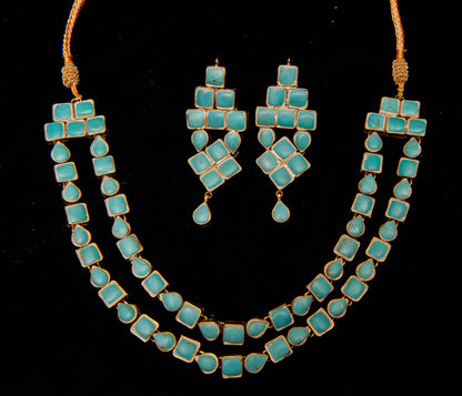 Azure Geometry Set-Kundan