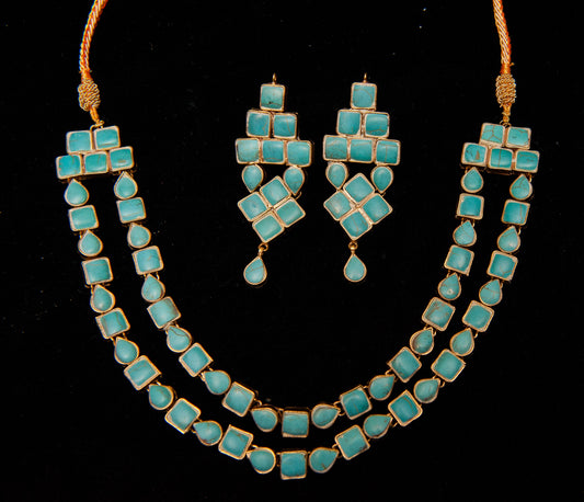 Azure Geometry Set-Kundan