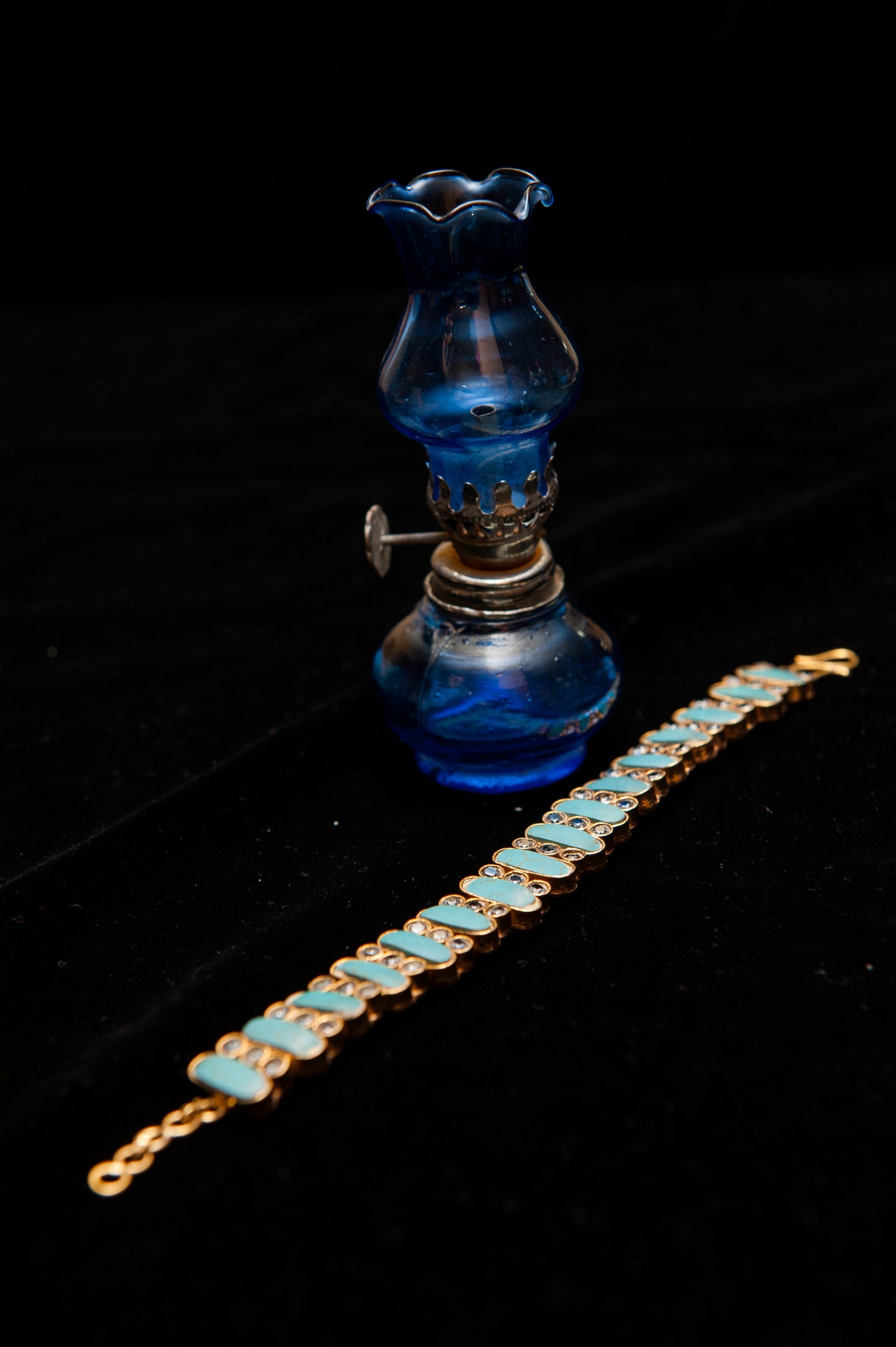 Twin Gleam Bracelets-Kundan