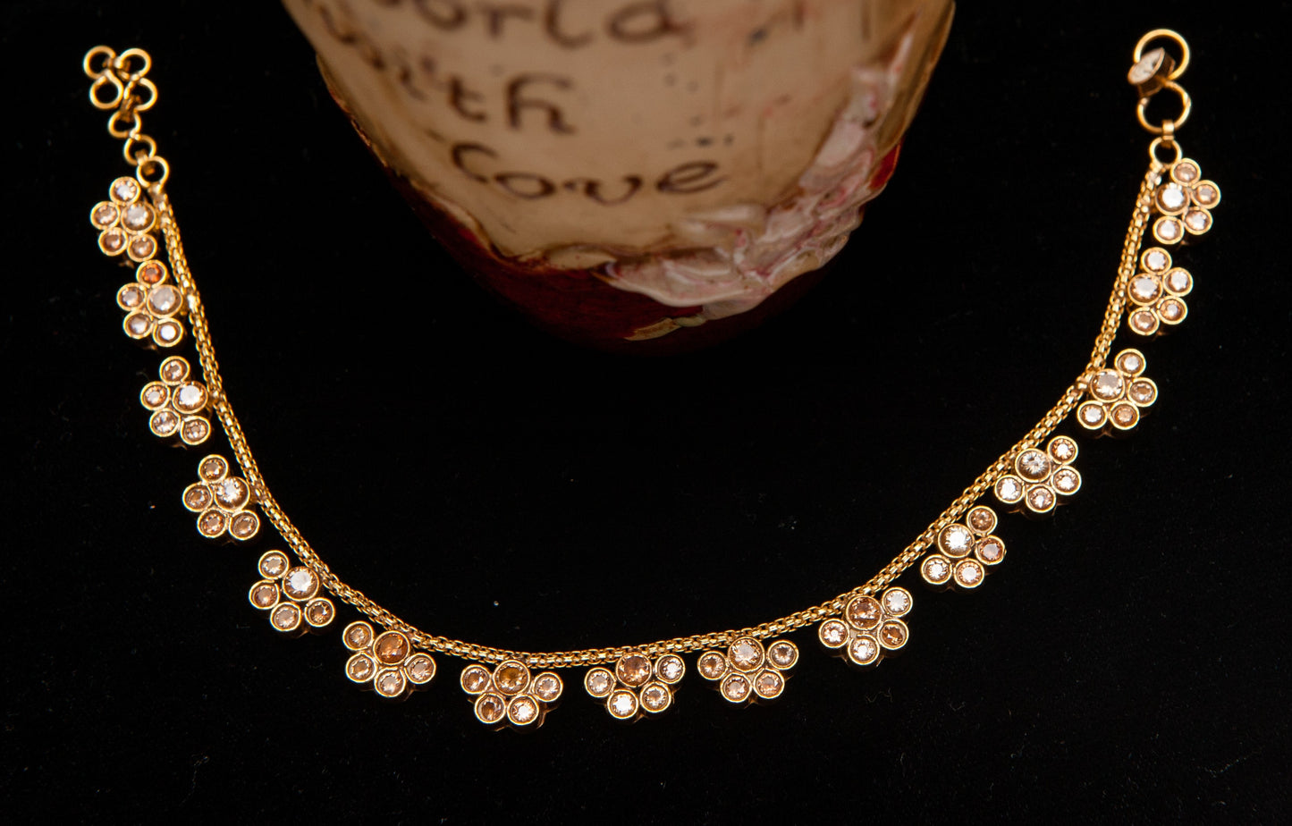 Petal Whisper Bracelet-Kundan