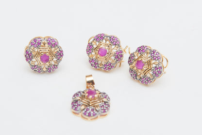 Gulzar Locket Set-Gold Plated