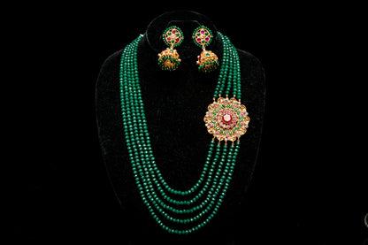 Verdant Radiance Set-Kundan