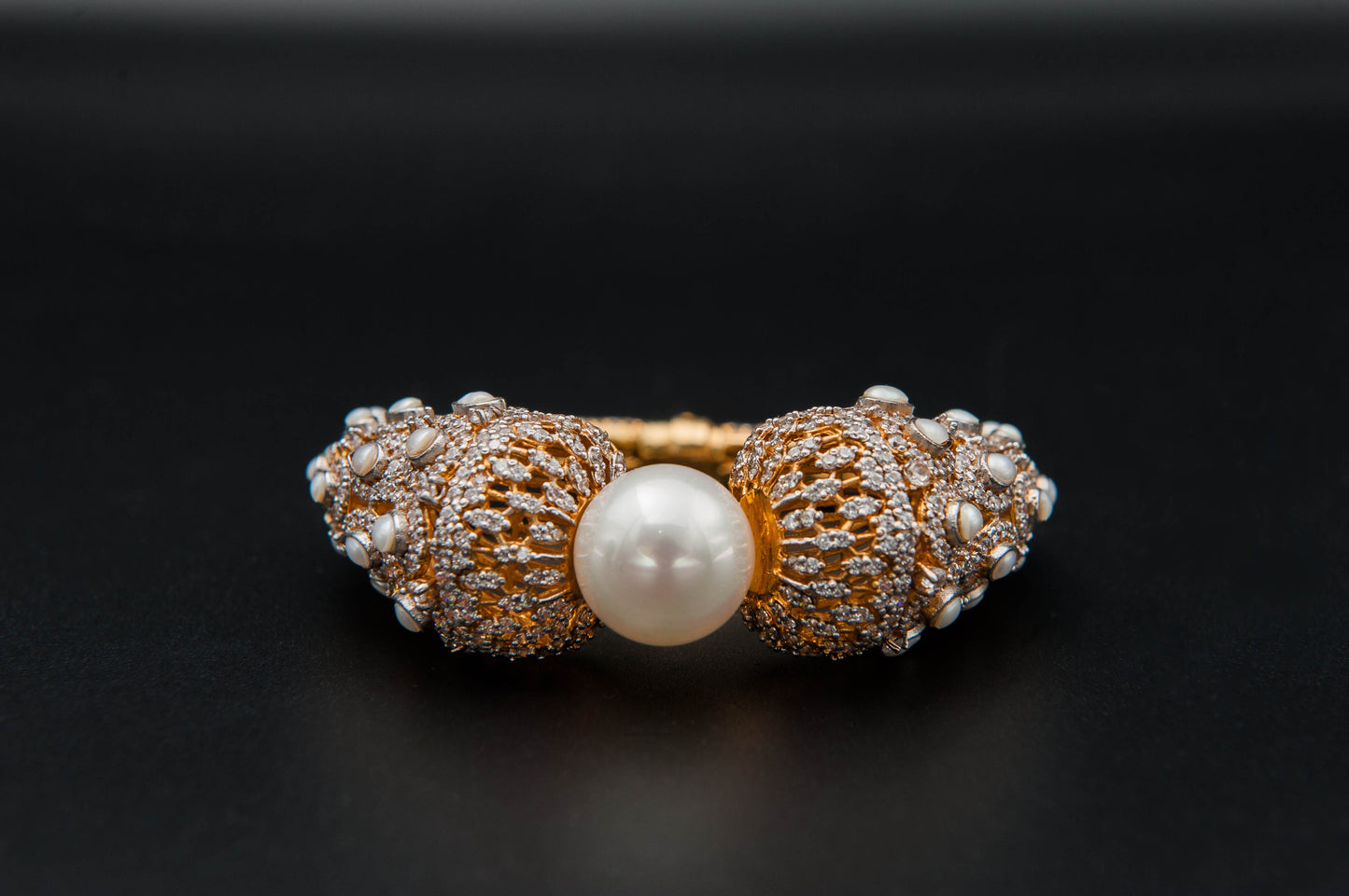 Celestial Pearl Bracelet — 925 Sterling Silver with 24K Gold Plated