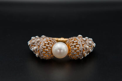 Celestial Pearl Bracelet — 925 Sterling Silver with 24K Gold Plated