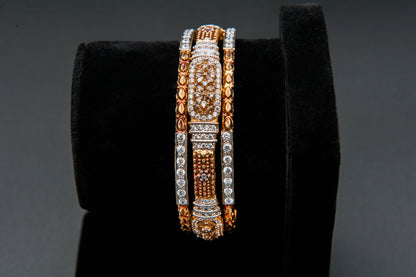 Imperial Crest Bracelet — 925 Sterling Silver, 24K Gold Plated