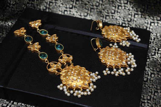 Pearl Garden Set-Kundan
