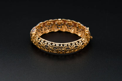 Rosette Royale Bracelet — 925 Sterling Silver, 24K Gold Plated