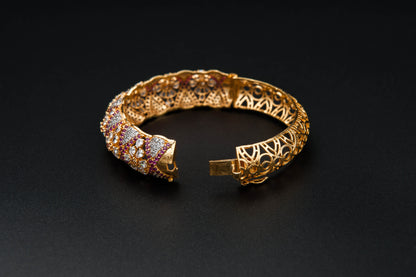 Rosette Royale Bracelet — 925 Sterling Silver, 24K Gold Plated