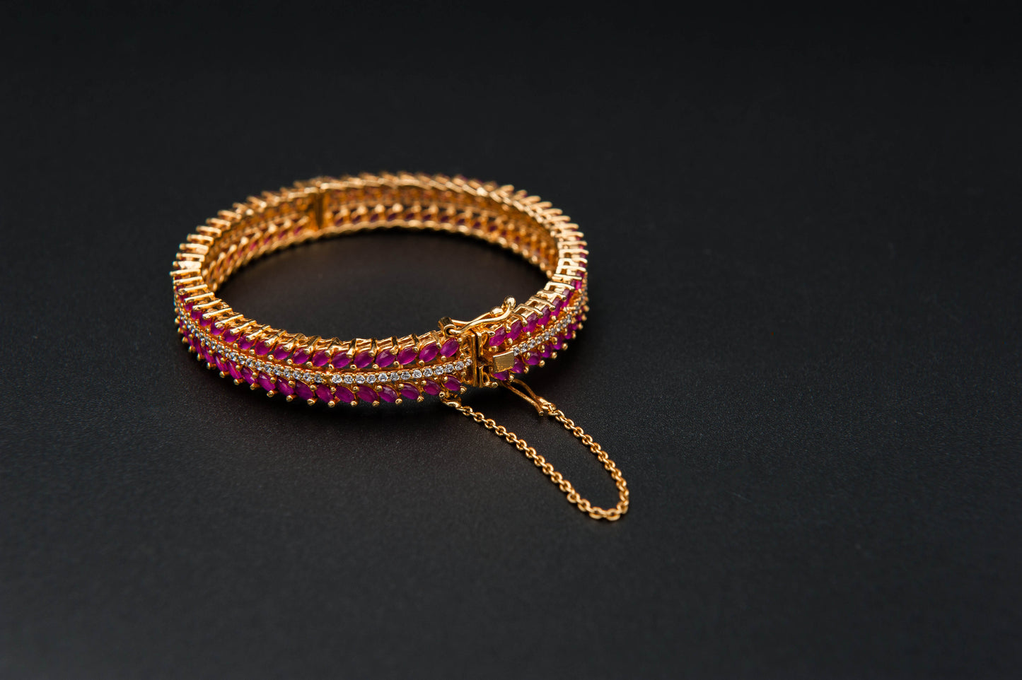 Rosé Cascade Bracelet — 925 Sterling Silver, 24K Gold Plated
