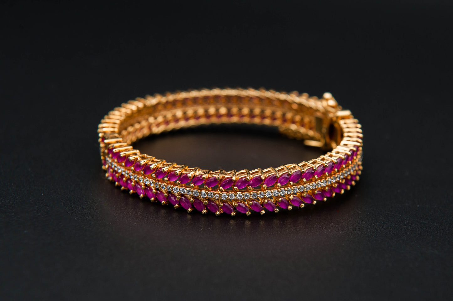 Rosé Cascade Bracelet — 925 Sterling Silver, 24K Gold Plated
