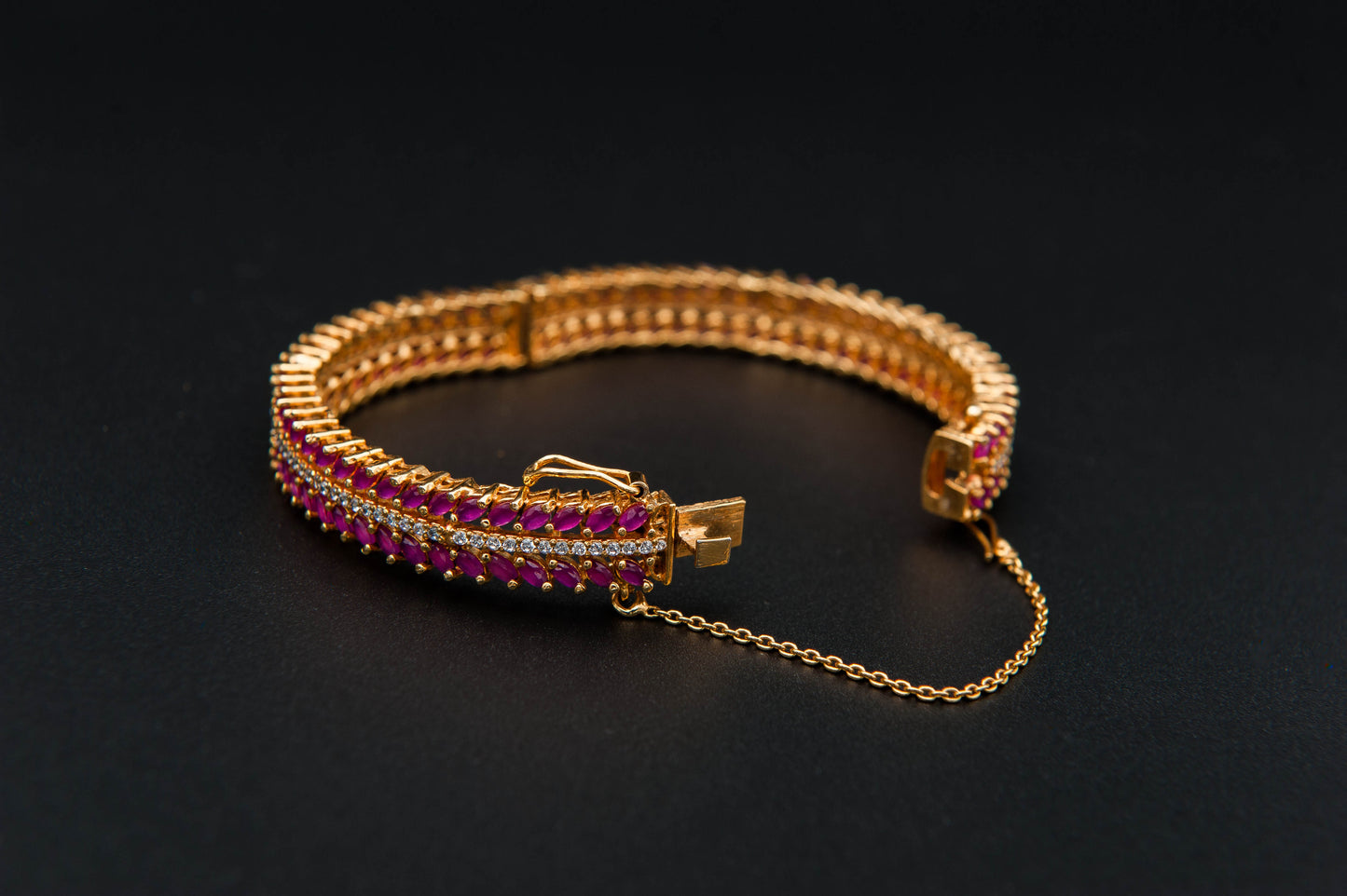 Rosé Cascade Bracelet — 925 Sterling Silver, 24K Gold Plated