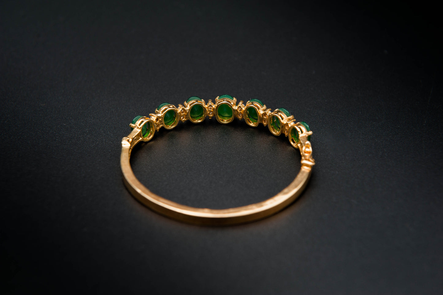 Emerald Gleam Bracelet — 925 Sterling Silver, 24K Gold Plated