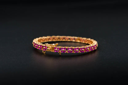 Petal Charm Bracelet — 925 Sterling Silver, 24K Gold Plated