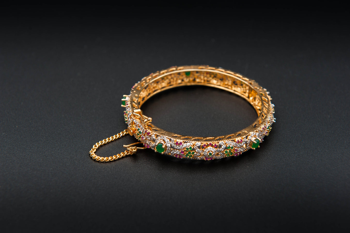 Regal Bloom Bracelet — 925 Sterling Silver, 24K Gold Plated