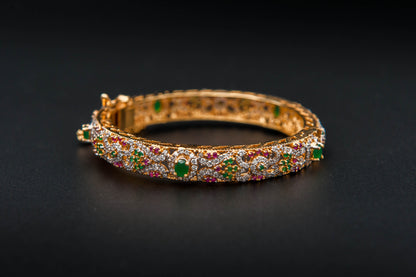 Regal Bloom Bracelet — 925 Sterling Silver, 24K Gold Plated