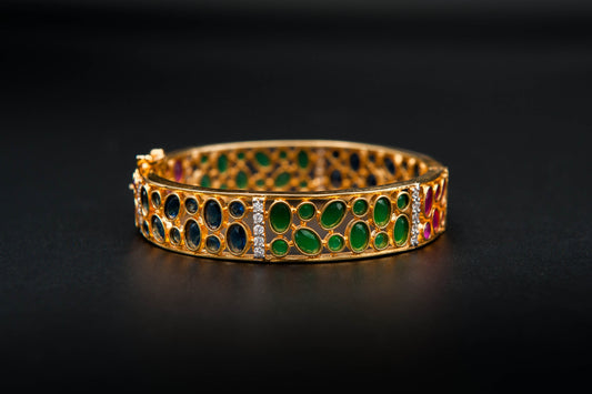 Sovereign Prism Bracelet — 925 Sterling Silver, 24K Gold Plated