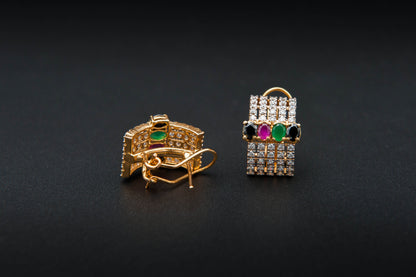 Prism Lineage Earrings — 925 Sterling Silver with 24K Gold Plating