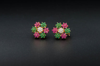 Garden Muse Earrings — 925 Sterling Silver with 24K Gold Plating