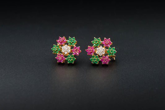 Garden Muse Earrings — 925 Sterling Silver with 24K Gold Plating