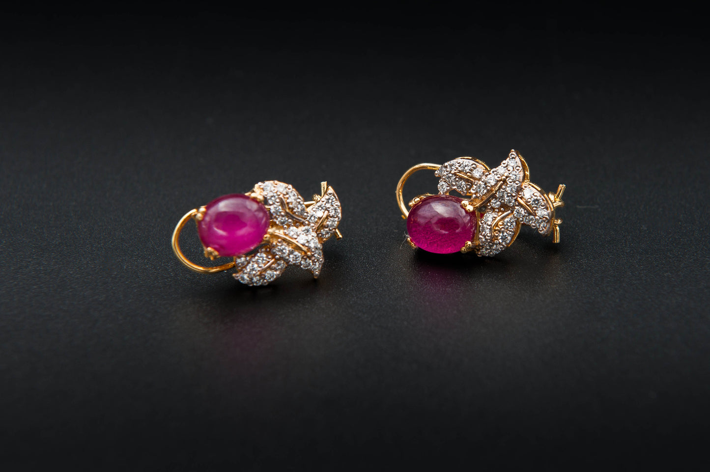 Rosé Empress Earrings — 925 Sterling Silver with 24K Gold Plating