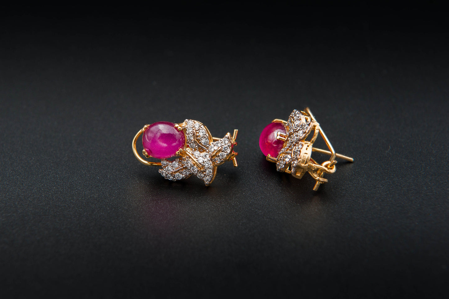 Rosé Empress Earrings — 925 Sterling Silver with 24K Gold Plating