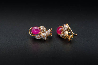 Rosé Empress Earrings — 925 Sterling Silver with 24K Gold Plating