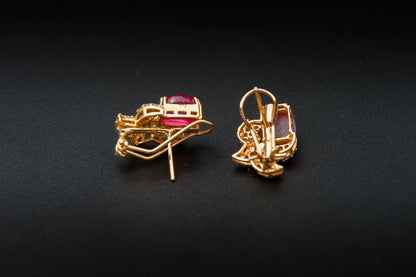 Rosé Empress Earrings — 925 Sterling Silver with 24K Gold Plating