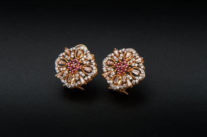 Blush Garland Earrings — 925 Sterling Silver with 24K Gold Plating