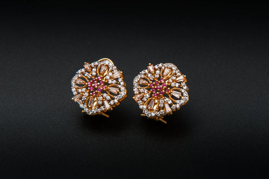 Blush Garland Earrings — 925 Sterling Silver with 24K Gold Plating