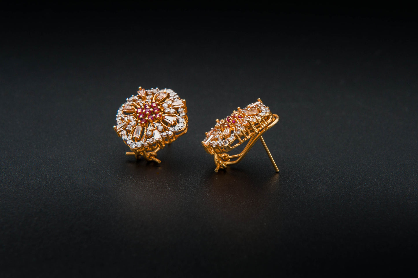 Blush Garland Earrings — 925 Sterling Silver with 24K Gold Plating