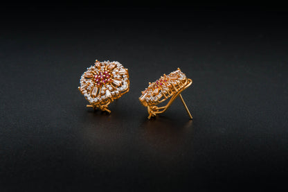 Blush Garland Earrings — 925 Sterling Silver with 24K Gold Plating