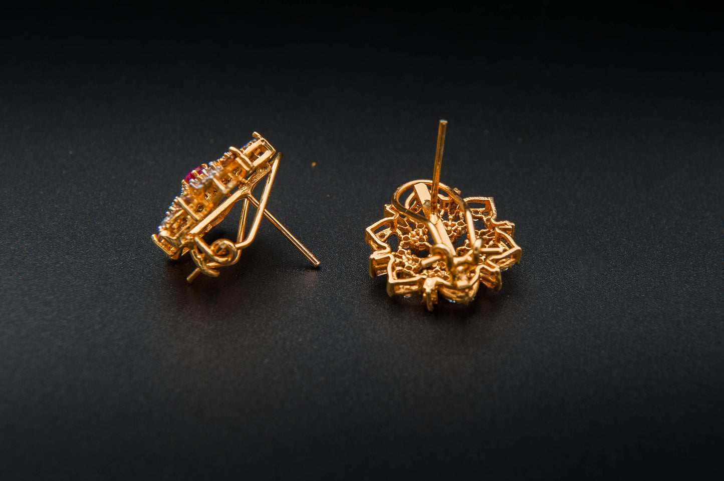 Rosé Nova Earrings — 925 Sterling Silver with 24K Gold Plating