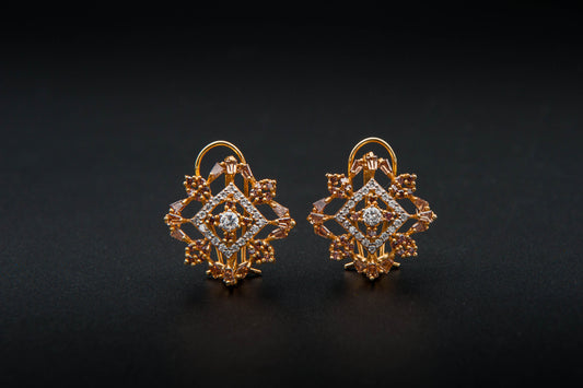 Celestial Radiance Earrings — 925 Sterling Silver with 24K Gold Plating