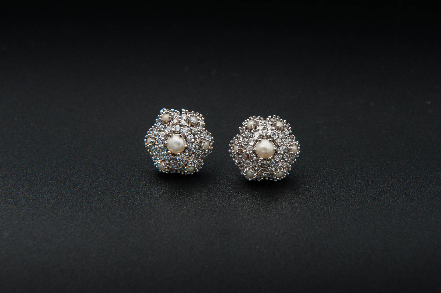 Lunar Petal Earrings — 925 Sterling Silver