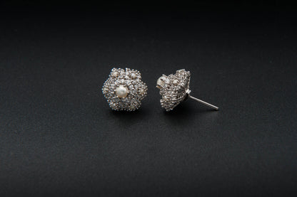 Lunar Petal Earrings — 925 Sterling Silver